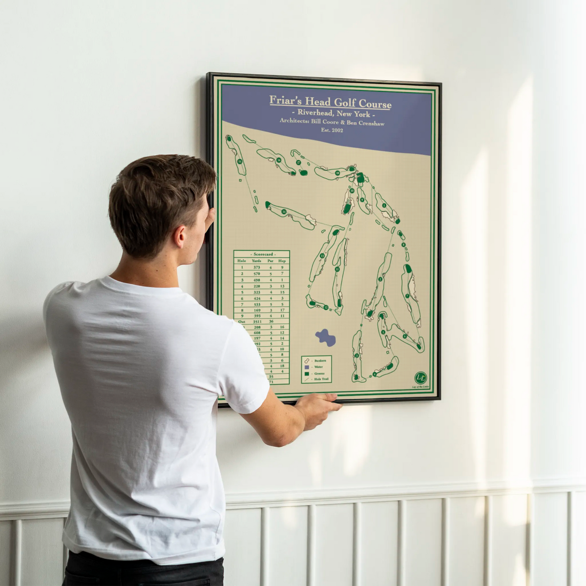 Golf Map Blueprint - Friars Head Golf Course