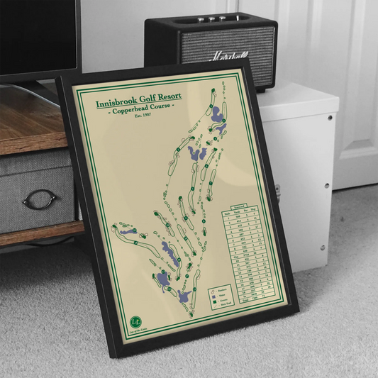 Innisbrook Copperhead Course Map - Lay of the Links Golf Art