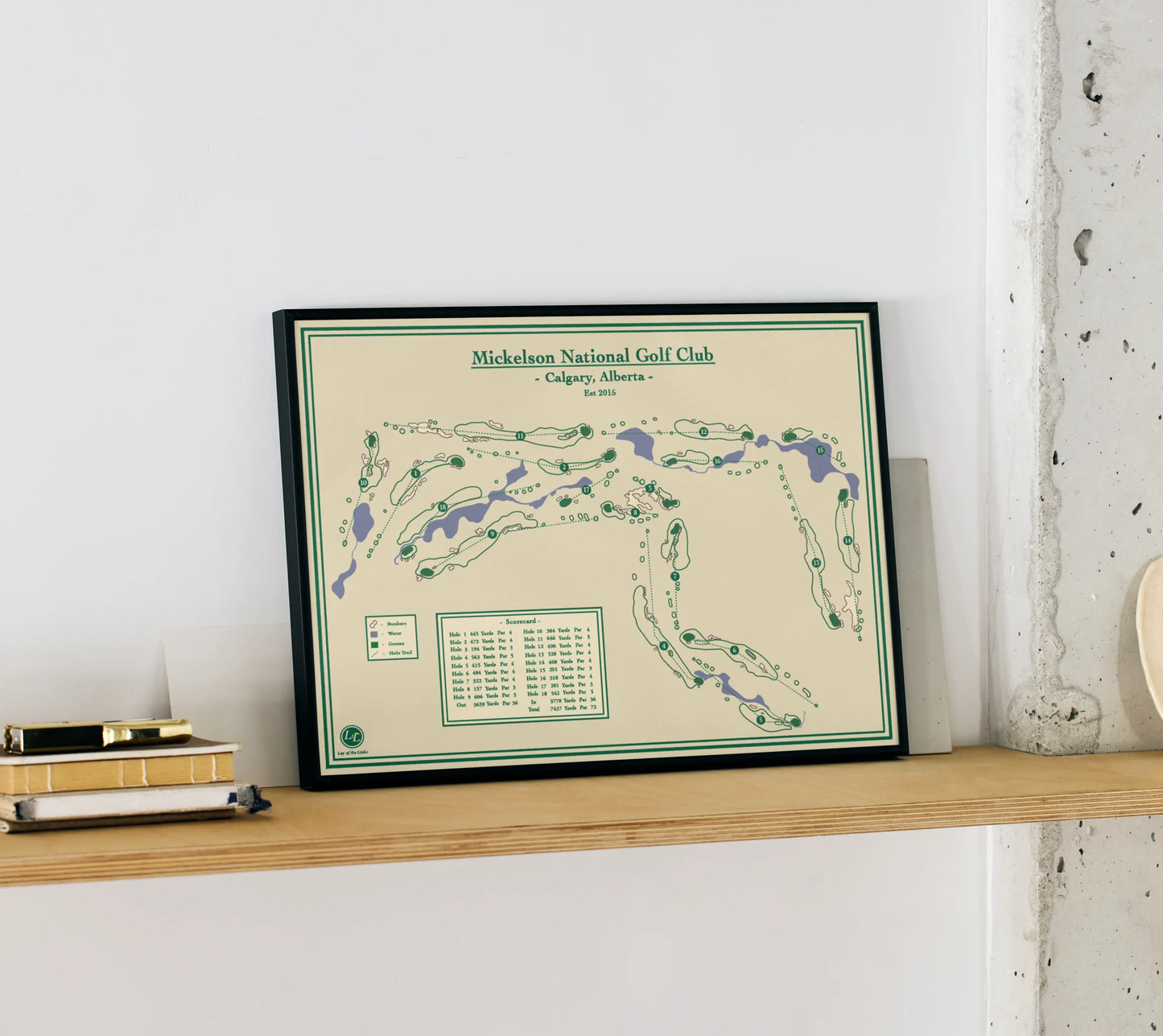 Golf Map Print - Mickelson National