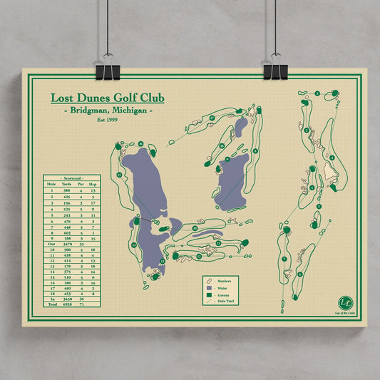 Golf Course Prints - Lost Dunes Golf Club