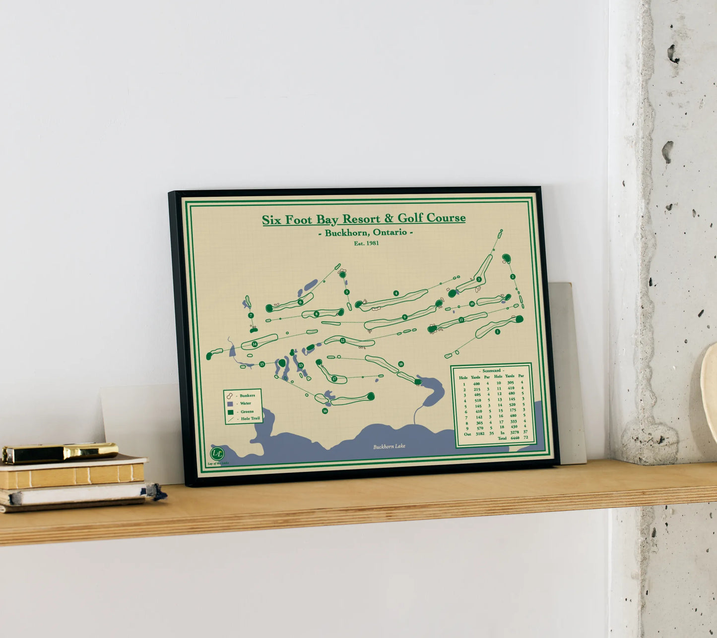 Golf Map Blueprints Ontario - Six Foot Bay & Golf Course