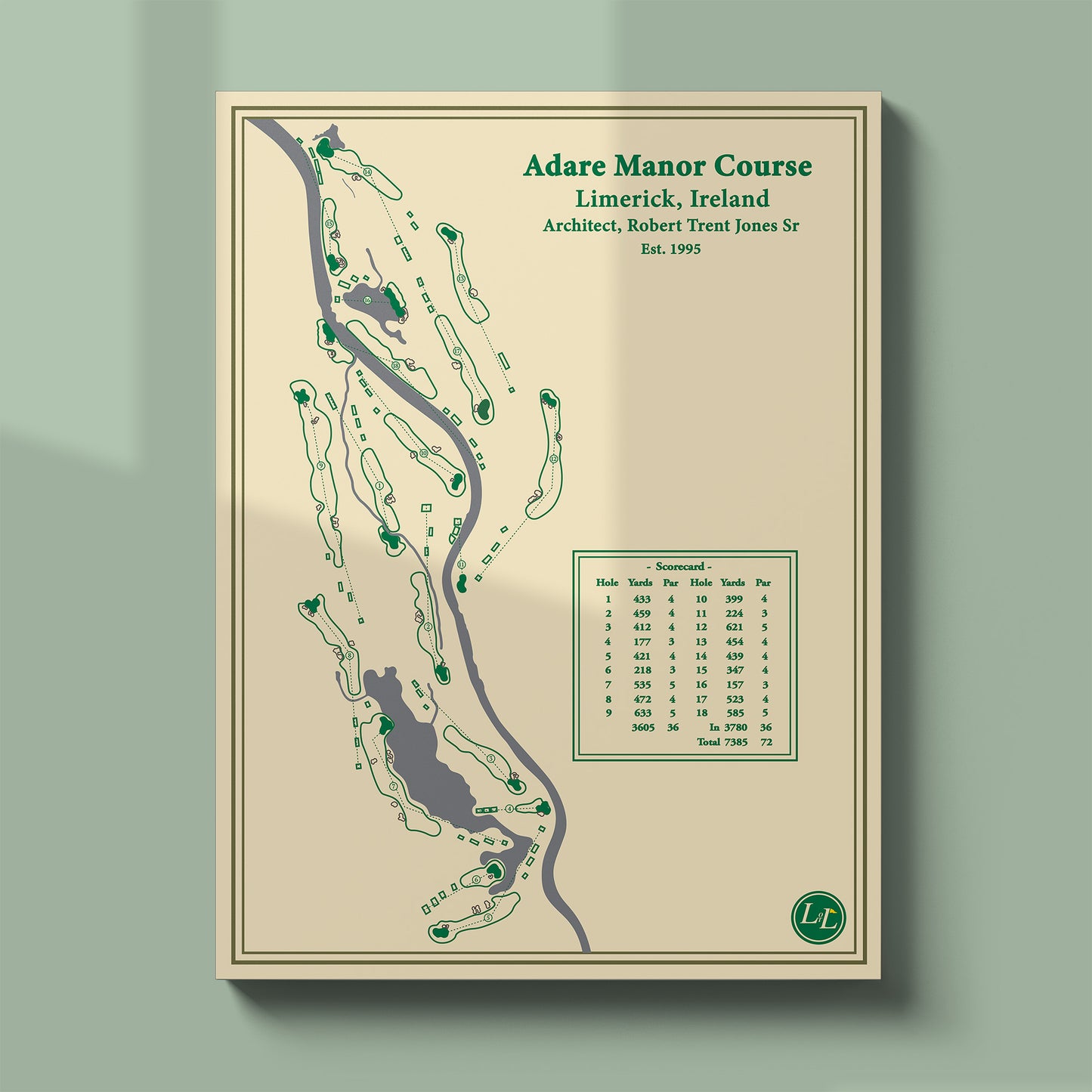 Adare Manor Course Map