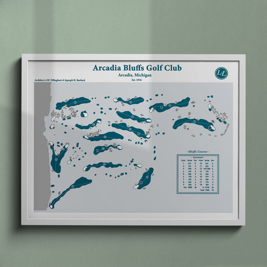 Arcadia Bluffs Course Map