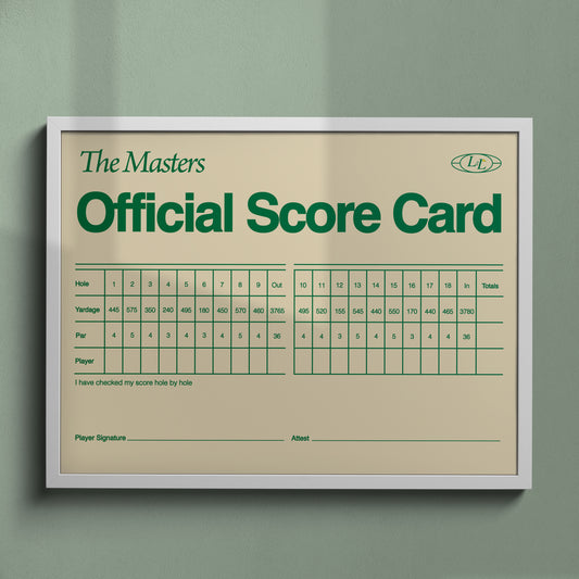 Masters Scorecard