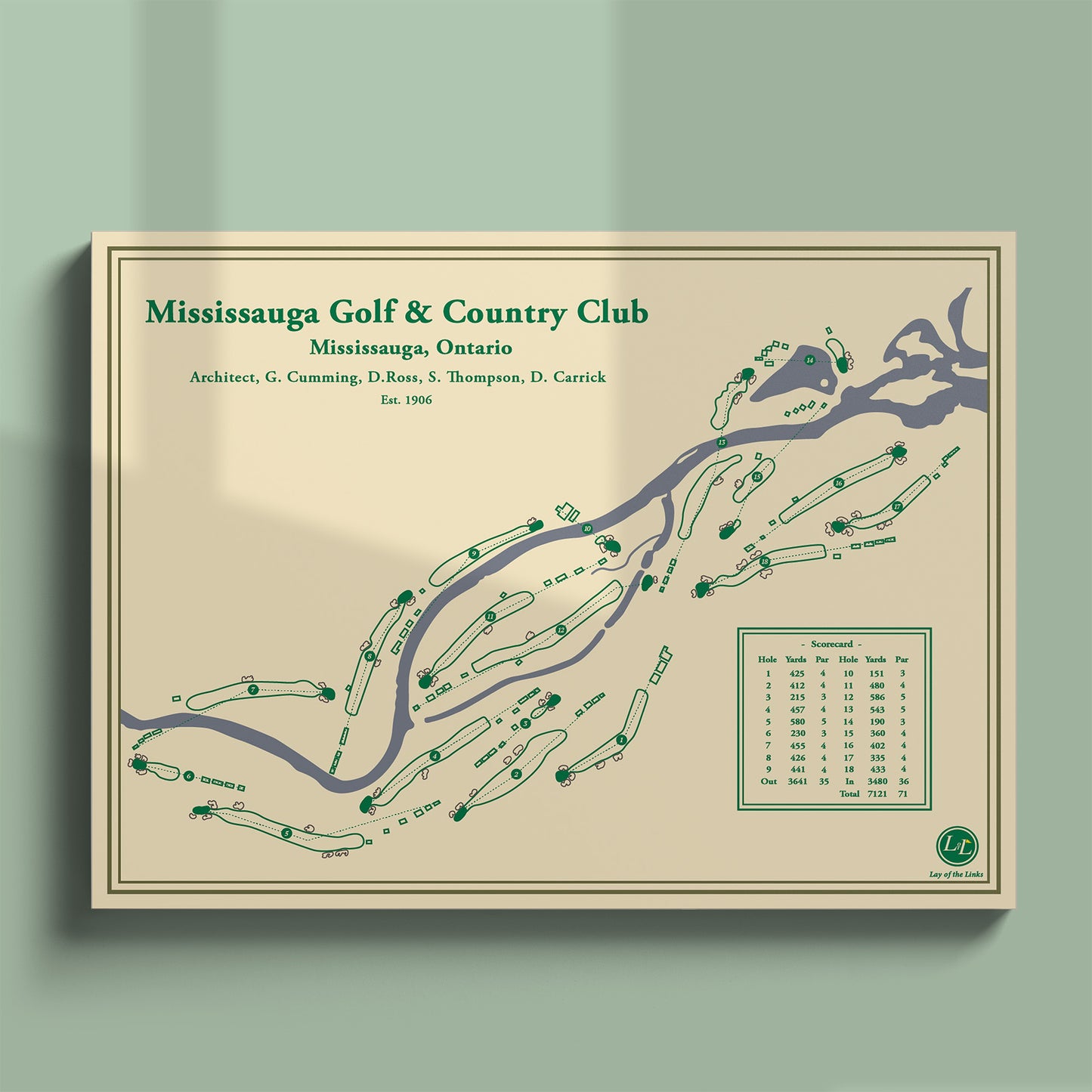 Mississauga Golf Club Course Map