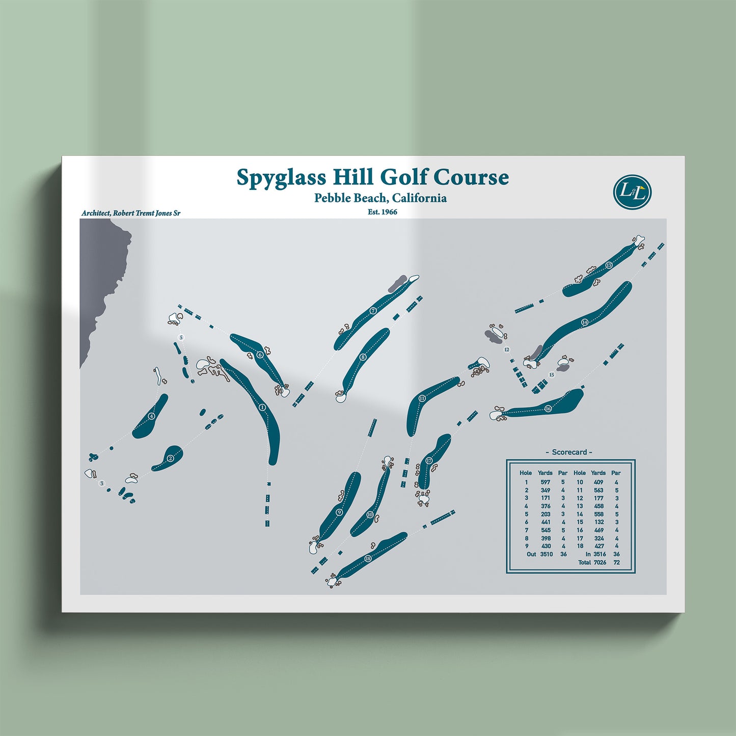 Spyglass Hill Course Map
