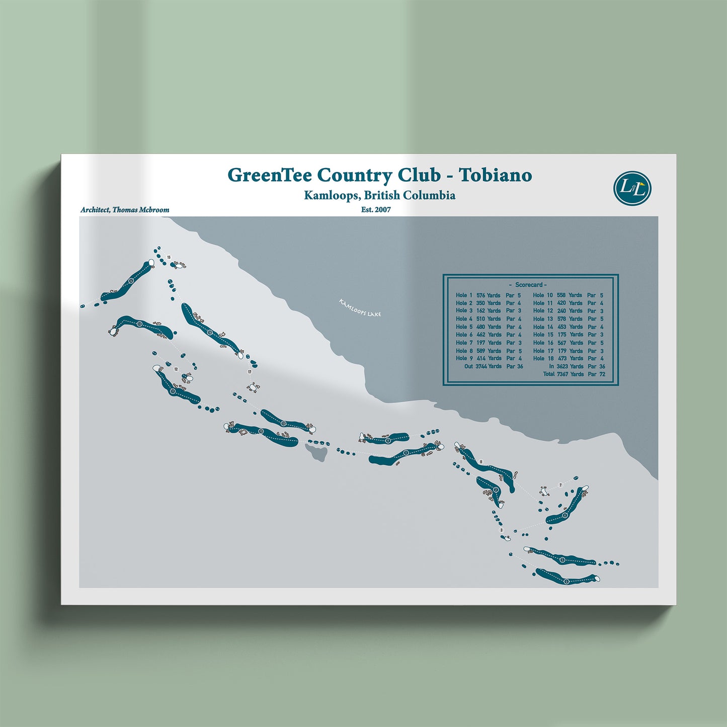 GreenTee - Tobiano Course Map