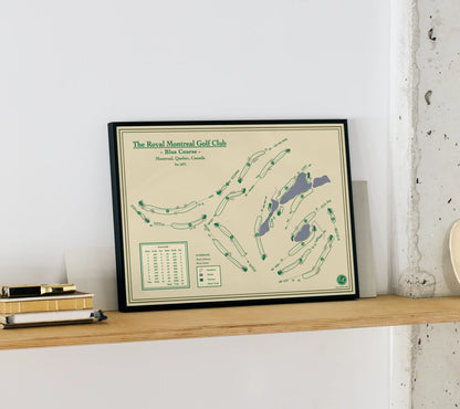Course Map Print of the Blue Course at Royal Montreal Golf Club