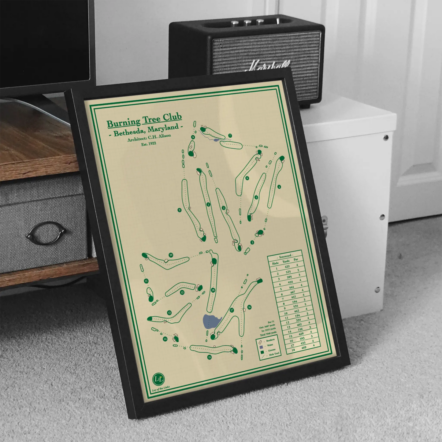 Burning Tree Club - Golf Print Wall Art