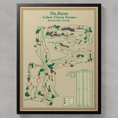 Shop Cabot Citrus Farms Course Map Print - Karoo Course