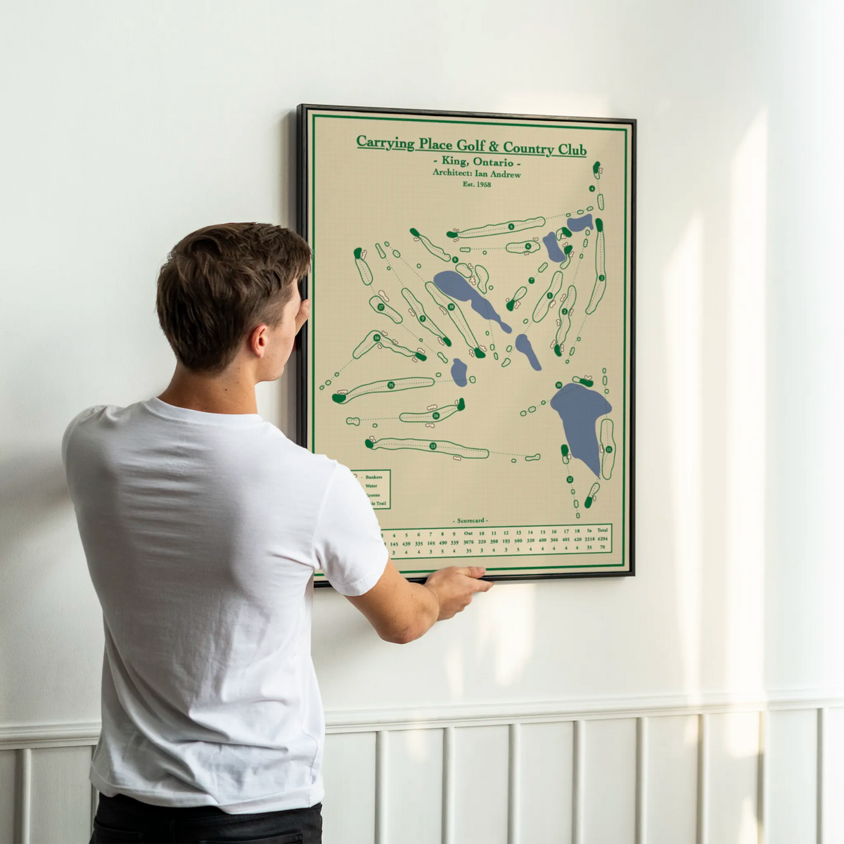 Carrying Place Golf Club Map Print - Ontario 