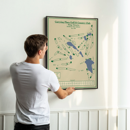 Carrying Place Golf Club Map Print - Ontario 