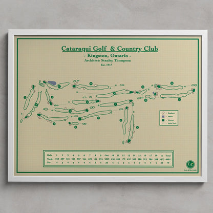 Cataraqui Golf and Country Club - Course Map Print in Kingston, Ontario