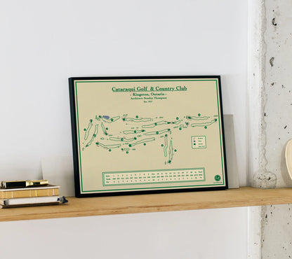 Cataraqui Golf and Country Club Course Map Art