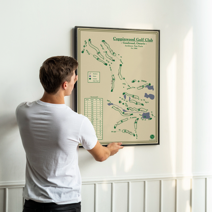 Coppinwood Golf Club - Course Map Prints