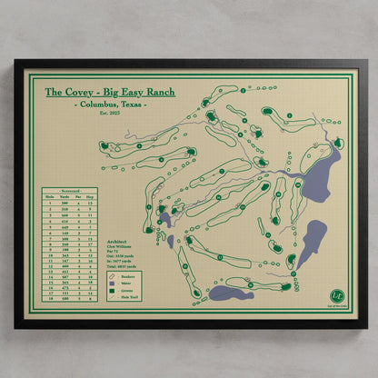 The Covey - Big Easy Ranch Course Map Print