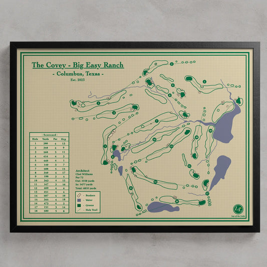 The Covey - Big Easy Ranch Course Map Print