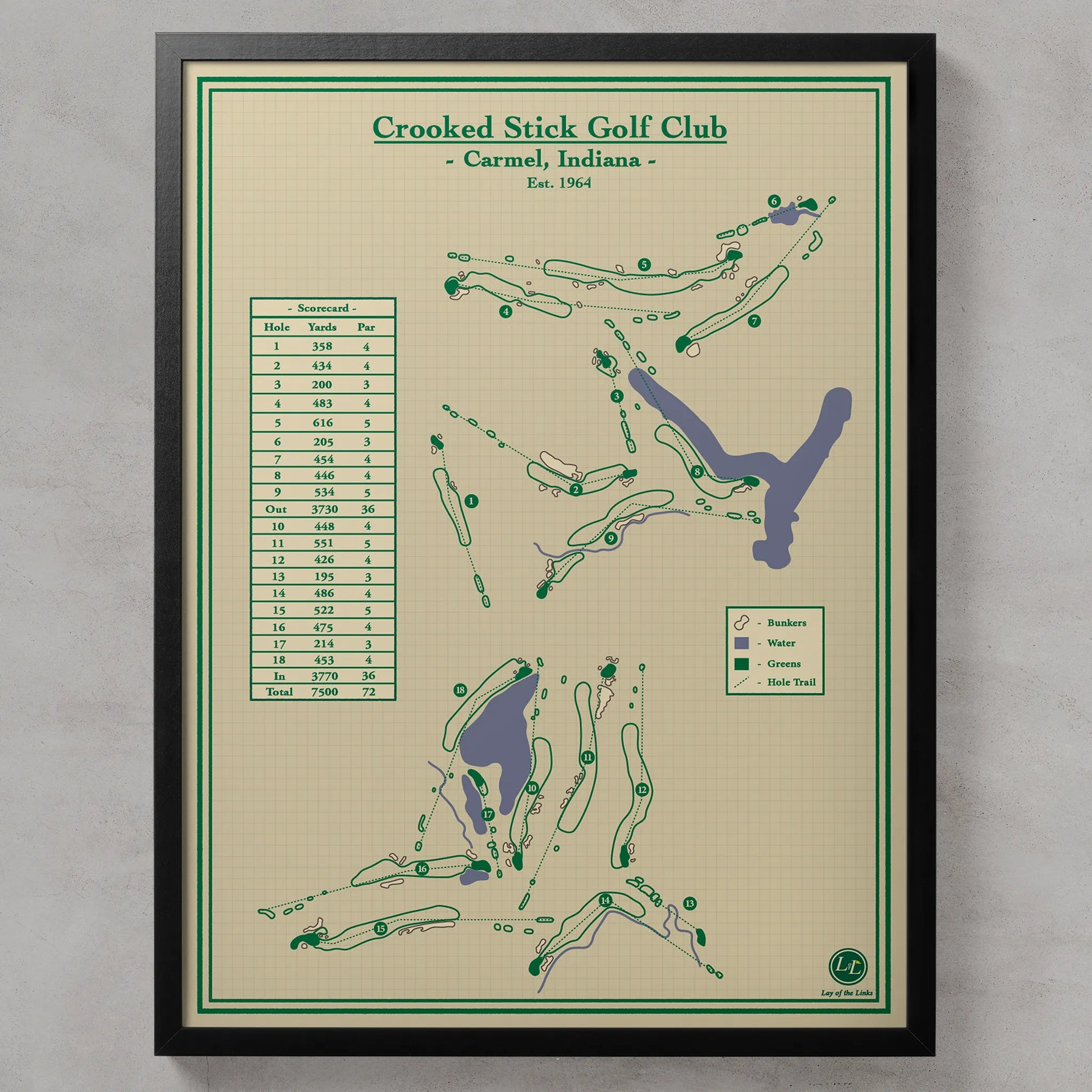 Golf Course Prints - Crooked Stick Golf Club