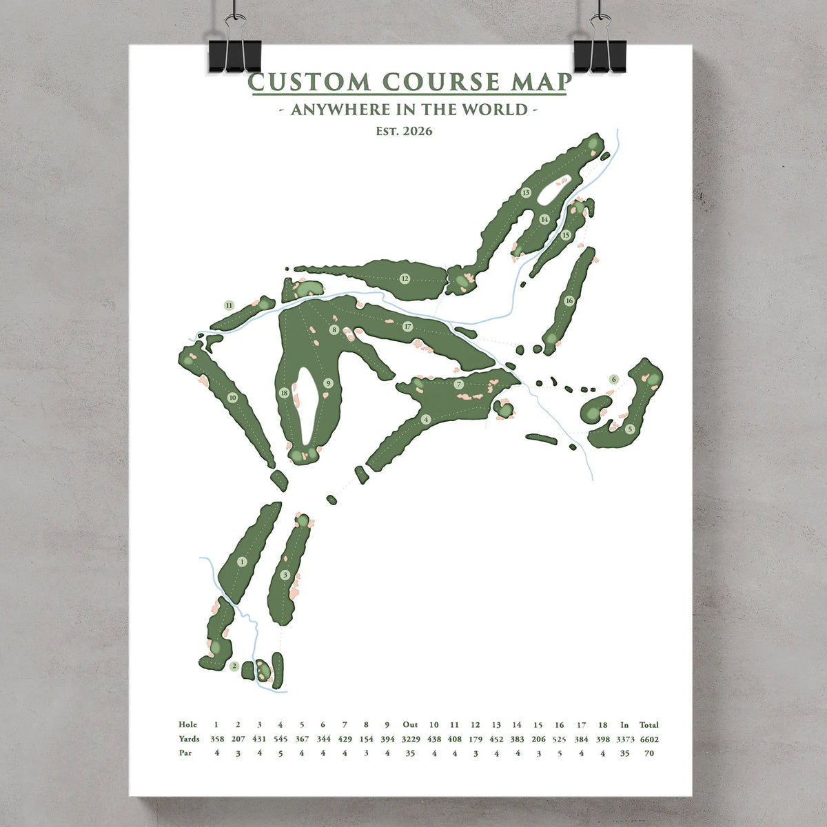 Custom Course Map - Links Series