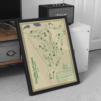 Erin Hills Golf Course Map Print