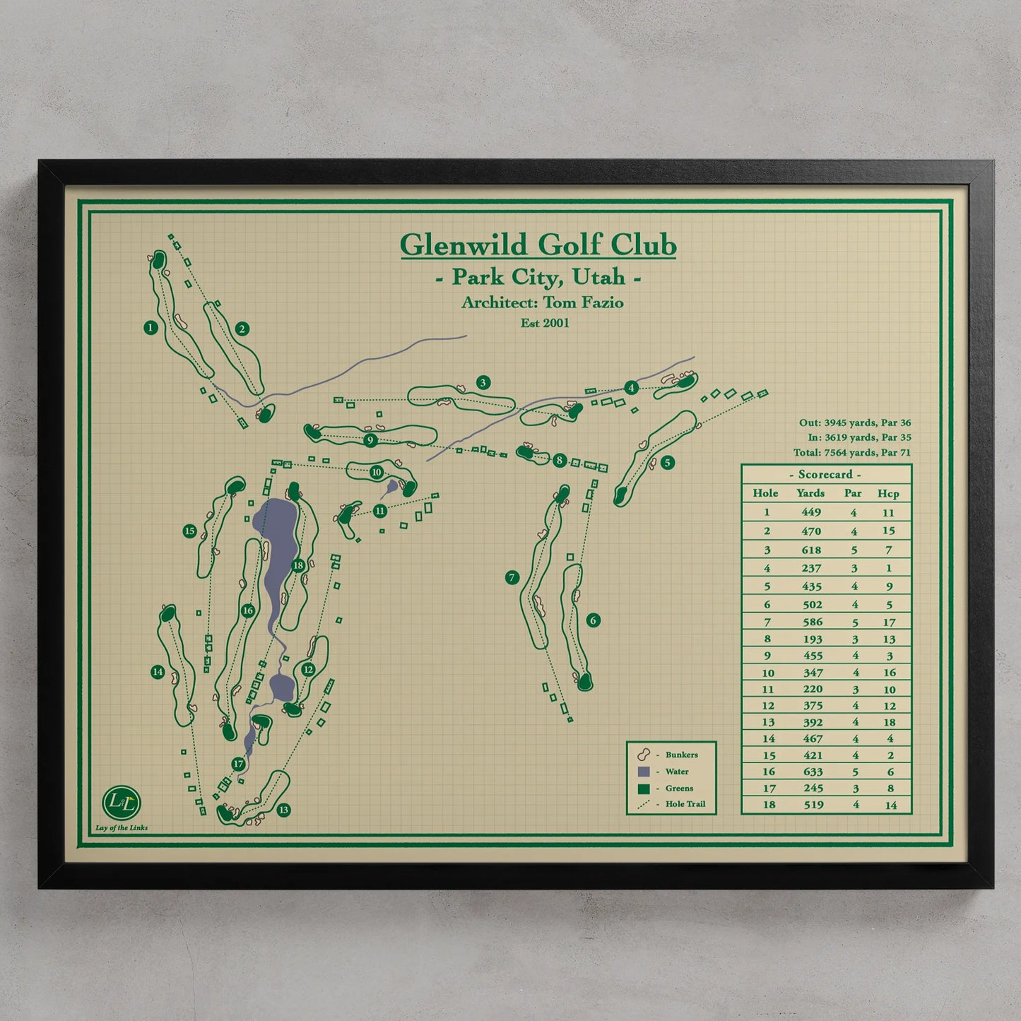 Golf Course Prints - Glenwild Golf Club in Park City, Utah