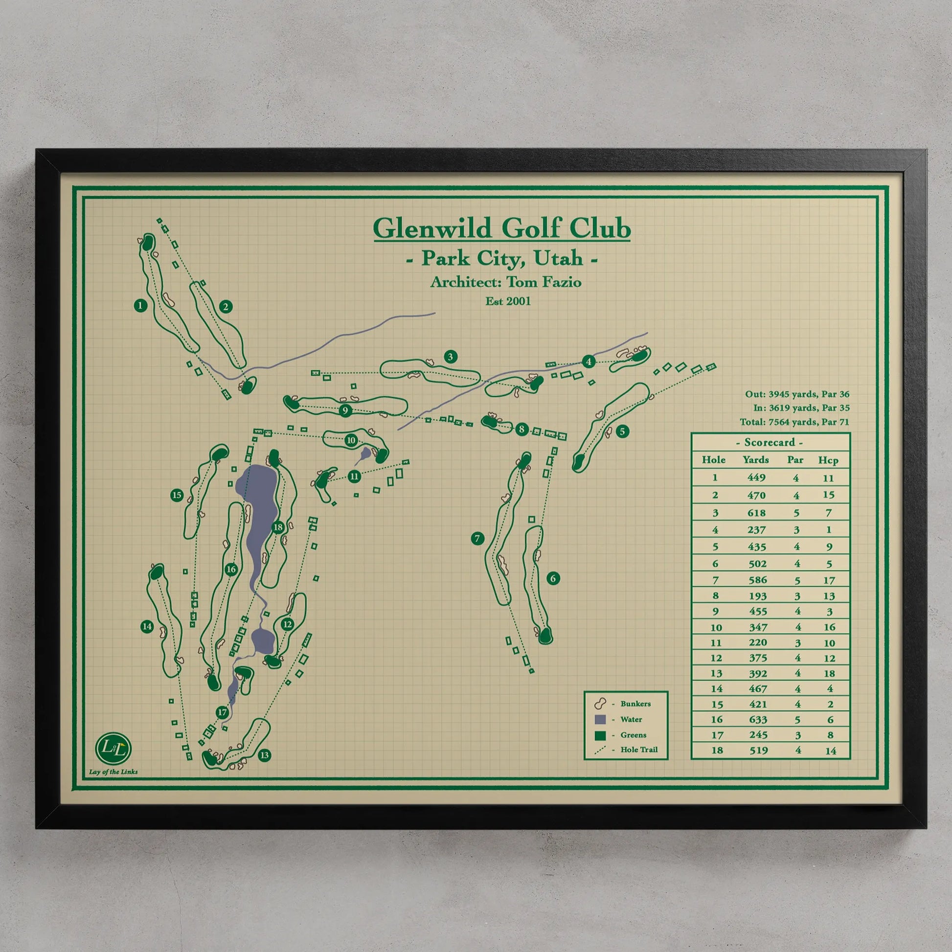 Golf Course Prints - Glenwild Golf Club in Park City, Utah