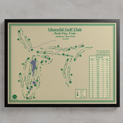 Golf Course Prints - Glenwild Golf Club in Park City, Utah