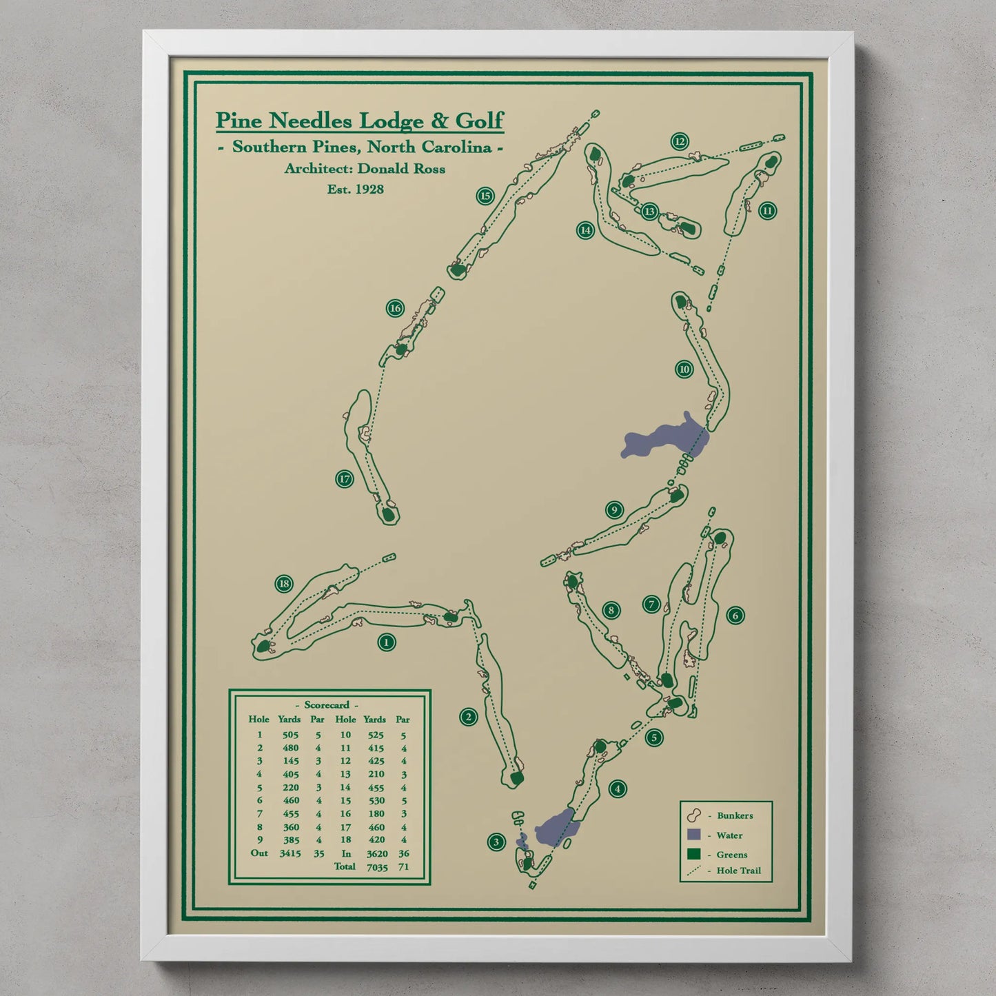 Golf Course Prints - Pine Needles, Southern Pines, NC