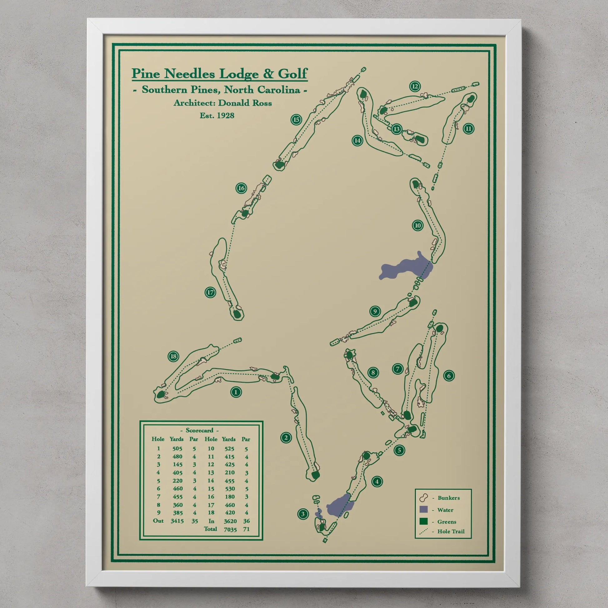 Golf Course Prints - Pine Needles, Southern Pines, NC