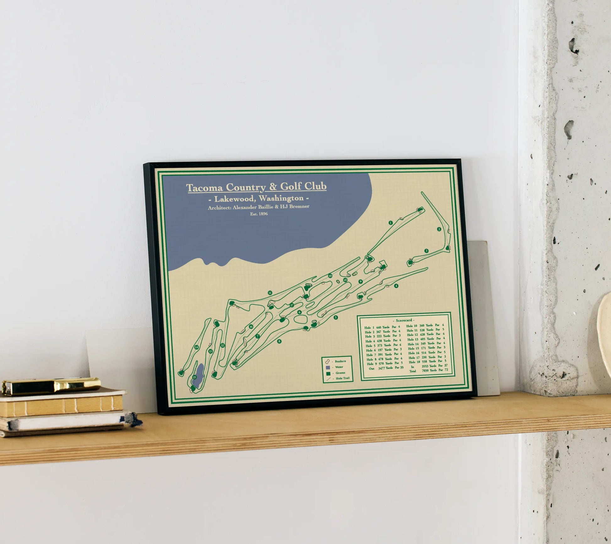 Golf Course Prints - Tacoma Country and Golf Club in Lakewood, Washington