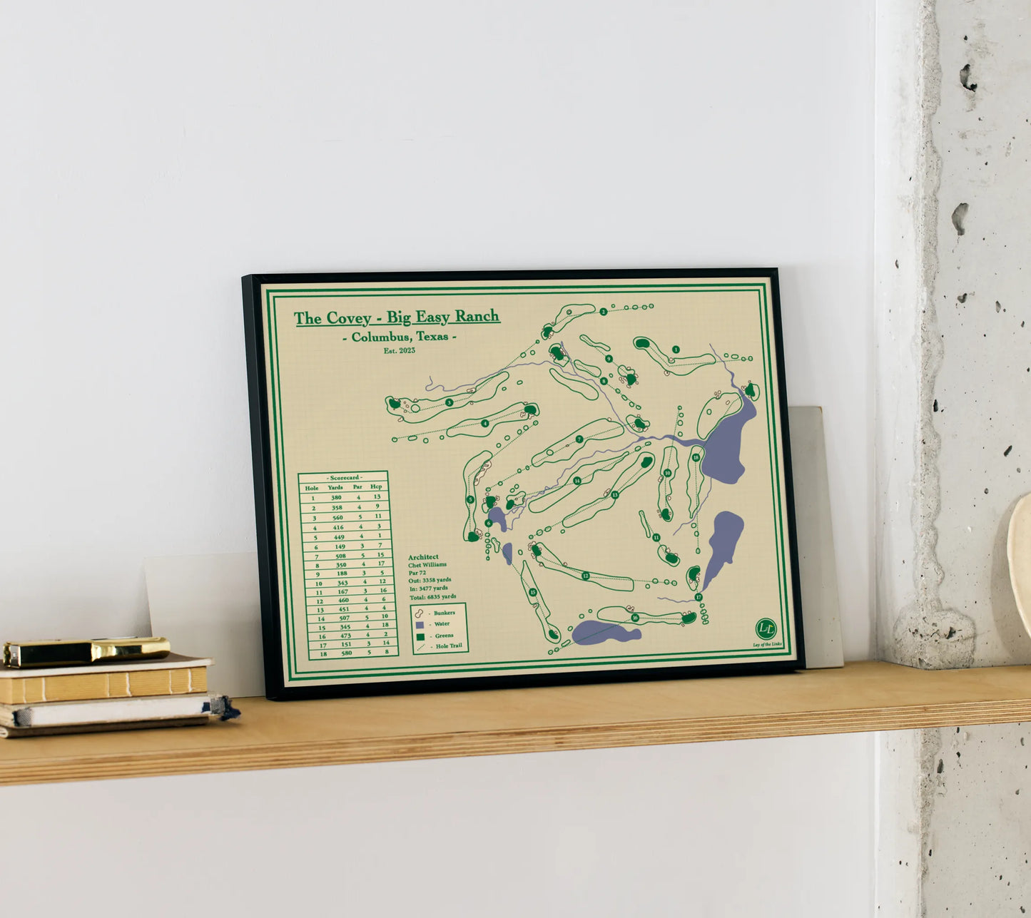 Big Easy Ranch Course Map Print