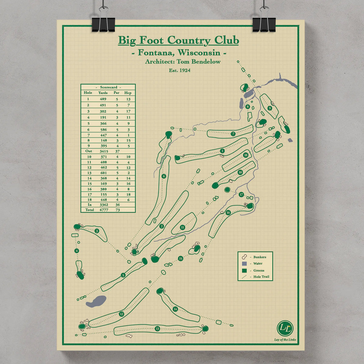 Golf Course Prints - Big Foot Country Club