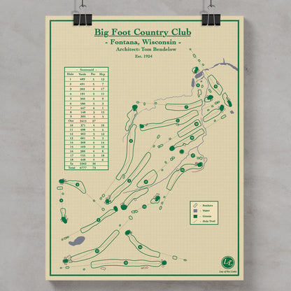 Golf Course Prints - Big Foot Country Club
