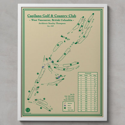 Golf Course Prints - Capilano Golf and Country Club in British Colmbia