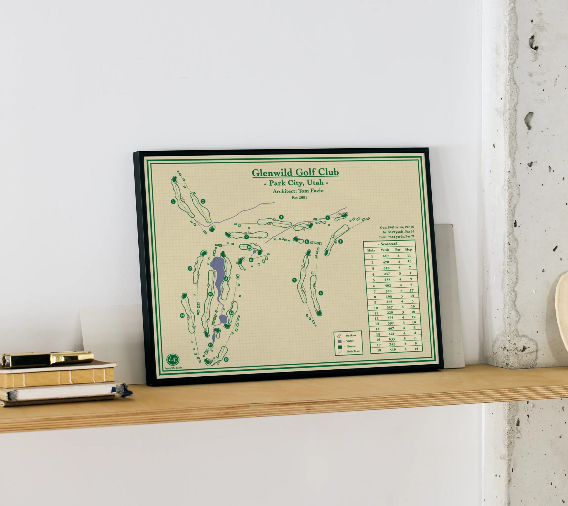 Golf Map Blueprints - Glenwild Golf Club, Utah