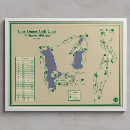 Lost Dunes Golf Club Course Map