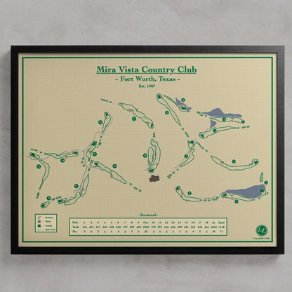 Golf Course Prints - Mira Vista Country Club