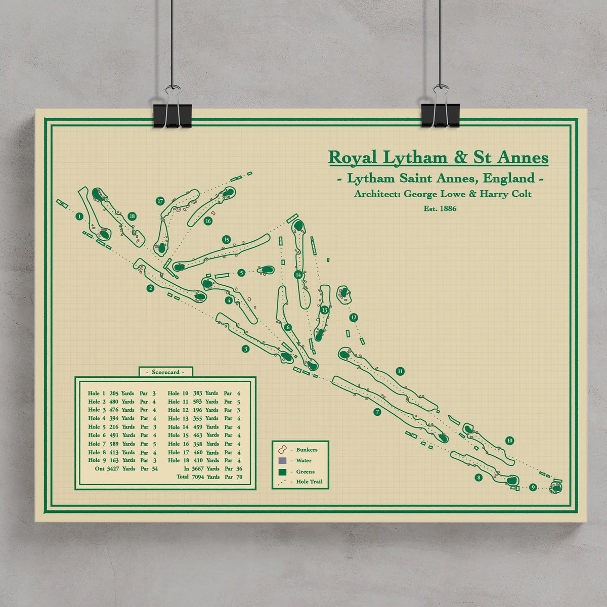 Golf Course Prints - Royal Lytham and St Annes Golf Club