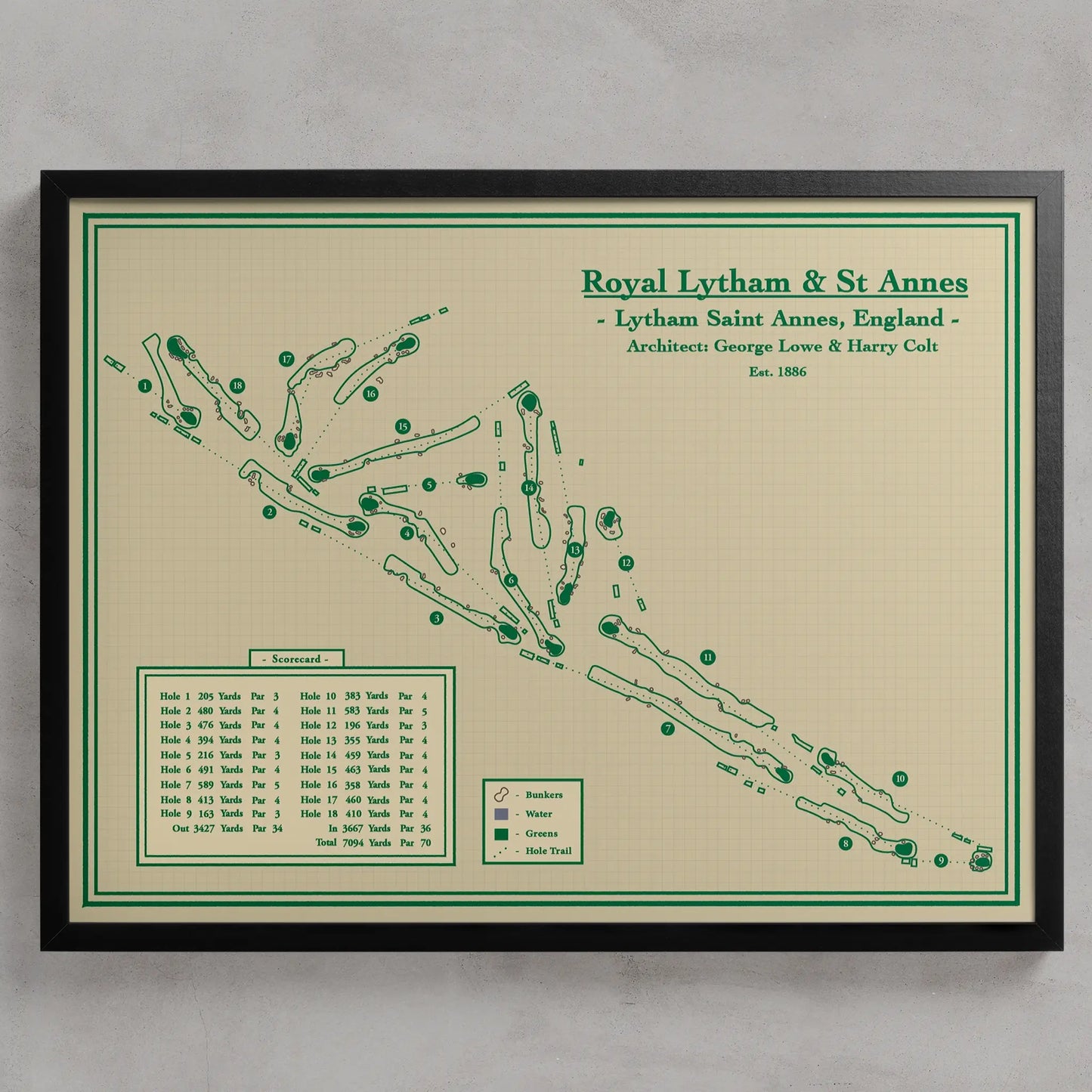 Golf Course Prints - Royal Lytham and St Annes Golf Club in United Kingdom