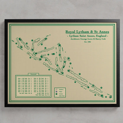Golf Course Prints - Royal Lytham and St Annes Golf Club in United Kingdom