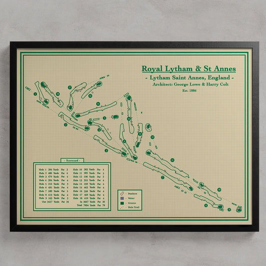 Golf Course Prints - Royal Lytham and St Annes Golf Club in United Kingdom
