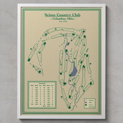 Golf Course Prints - Scioto Country Club in Columbus, Ohio