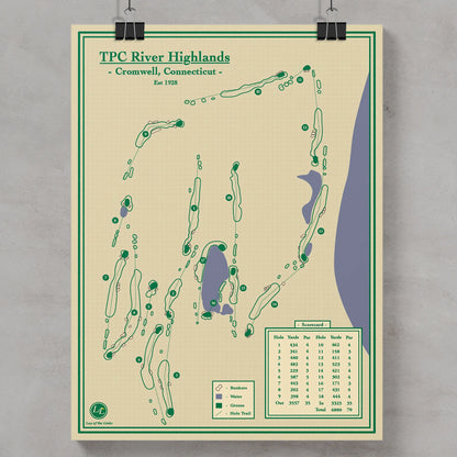 Golf Map Blueprints - TPC River Highlands