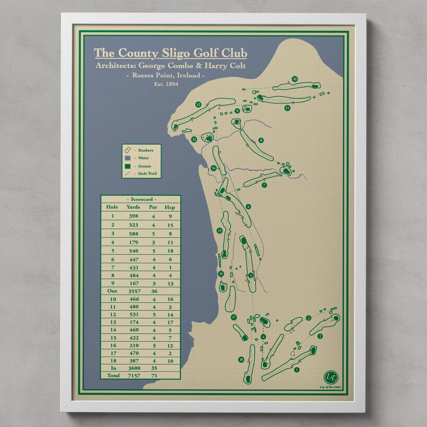 Golf Course Prints - The County Sligo Golf Club in Ireland