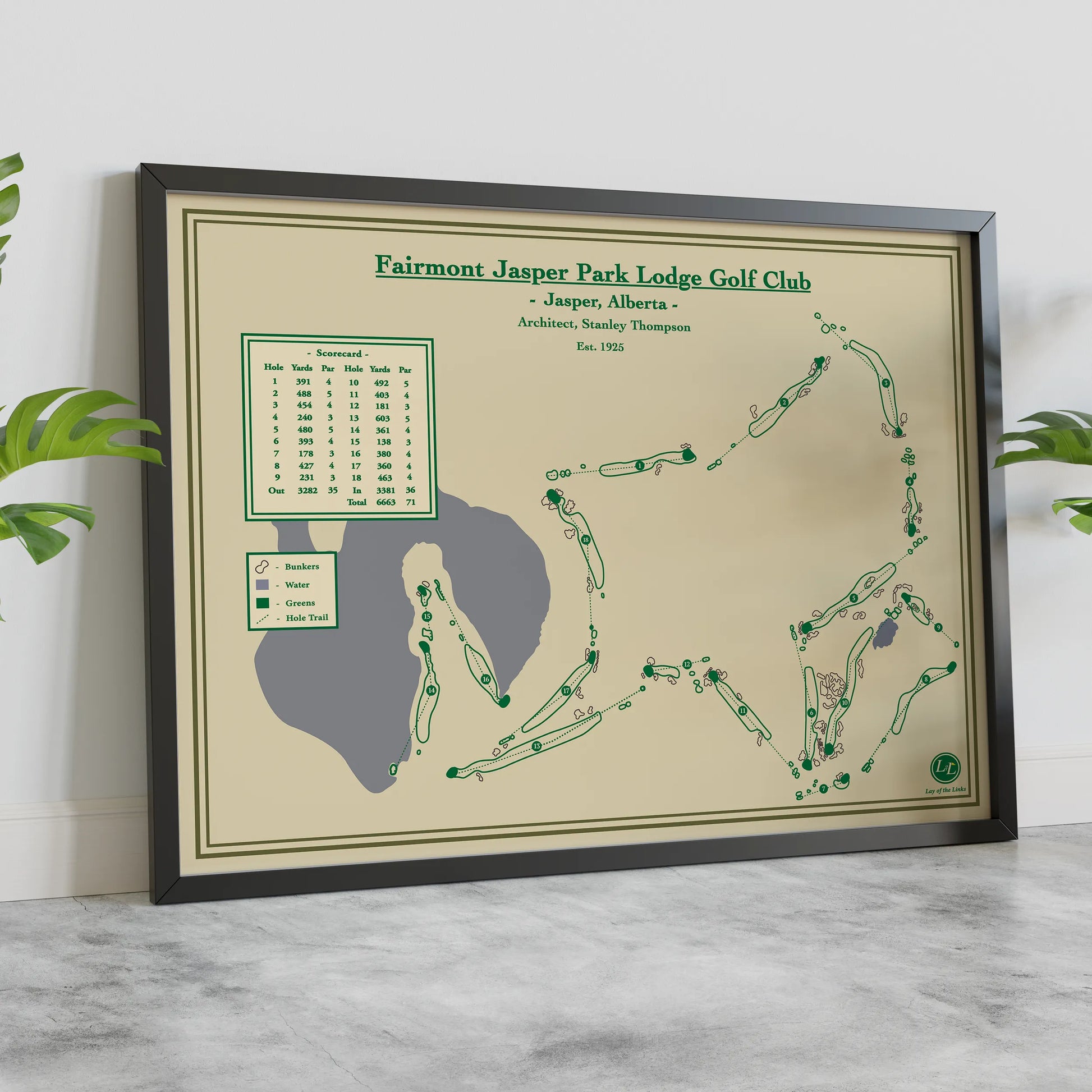 Fairmont Jasper Park Lodge Golf Club - Golf Course Blueprints