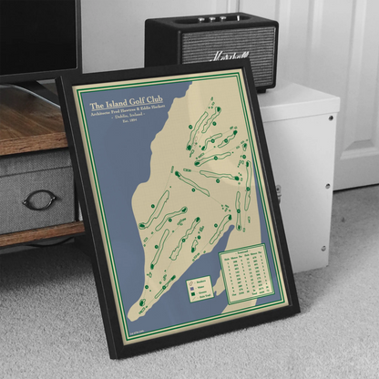Golf Map Blueprint - The Island Golf Club