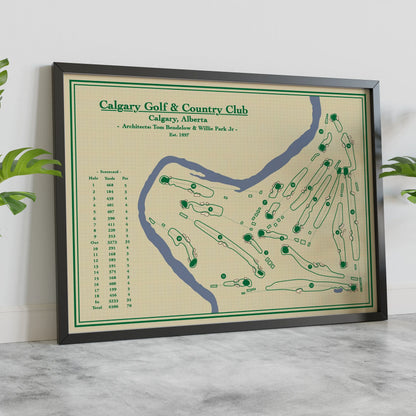 Golf Map Blueprints - Calgary Golf and Country Club