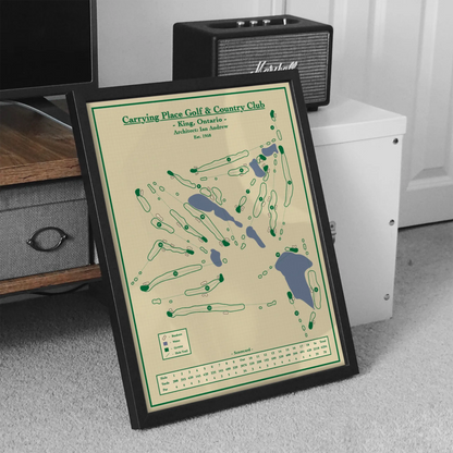Golf Map Blueprint - Carrying Place Golf and Country Club