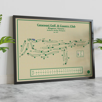 Golf Map Blueprints - Cataraqui Golf Club in Canada