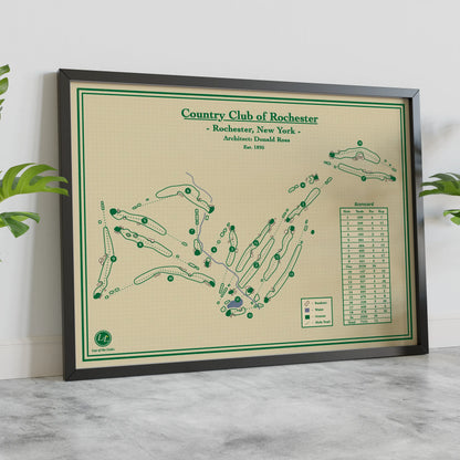 Golf Map Blueprints - Country Club of Rochester